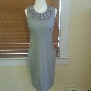 New banana republic Grey form fitting midi dress
